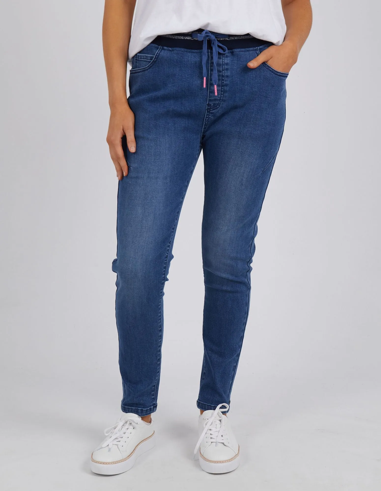 Melody Denim Jogger - Dark Blue Wash