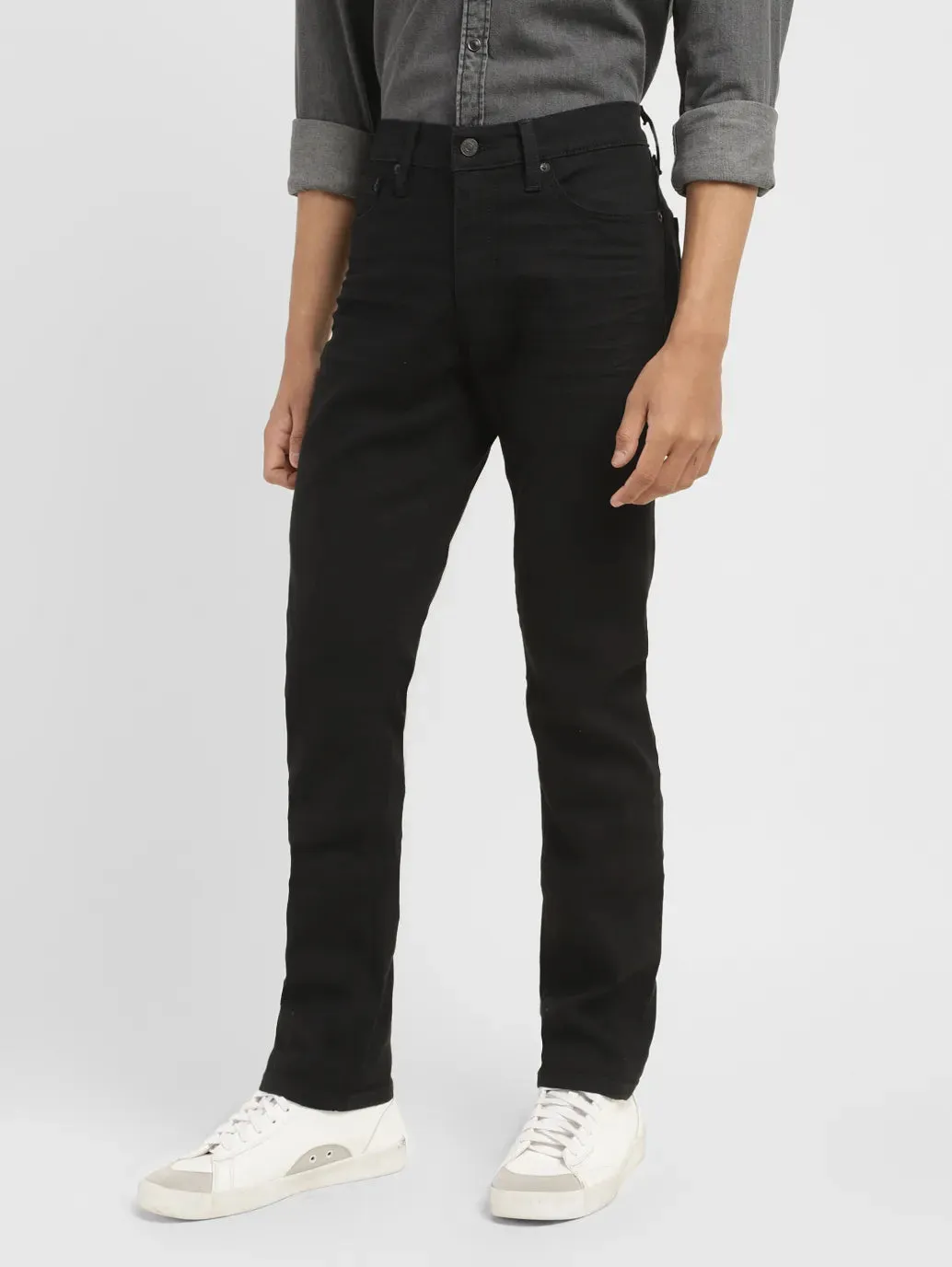 Men's 511 Black Slim Fit Mid Rise Jeans