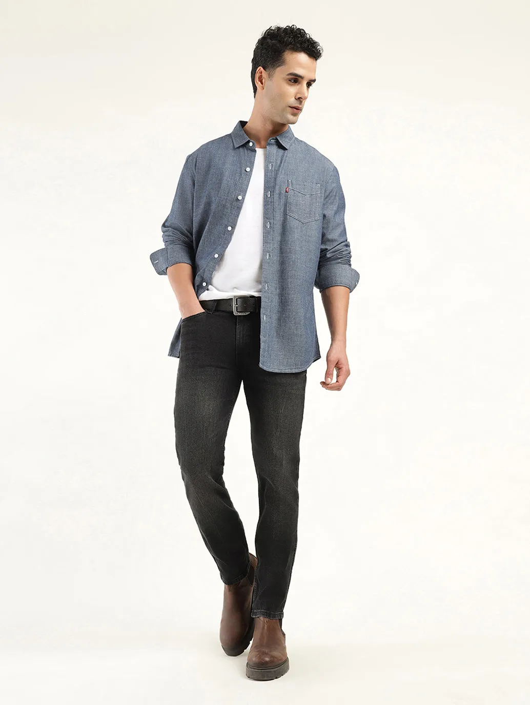 Men's 511 Black Slim Fit Mid Rise Jeans