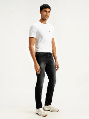 Men's 511 Black Slim Fit Mid Rise Jeans