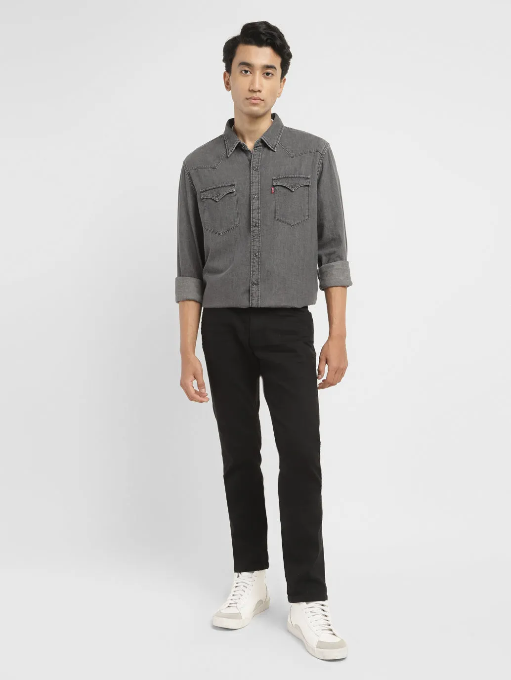 Men's 511 Black Slim Fit Mid Rise Jeans