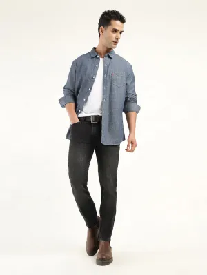 Men's 511 Black Slim Fit Mid Rise Jeans