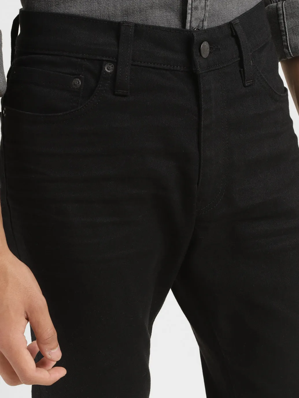 Men's 511 Black Slim Fit Mid Rise Jeans