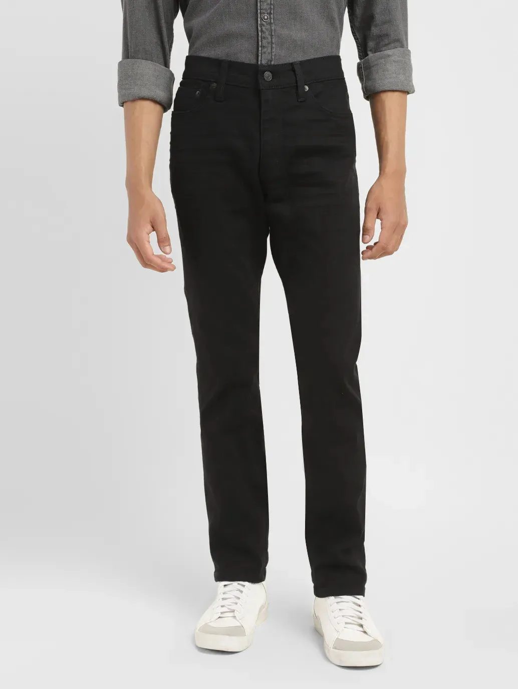 Men's 511 Black Slim Fit Mid Rise Jeans