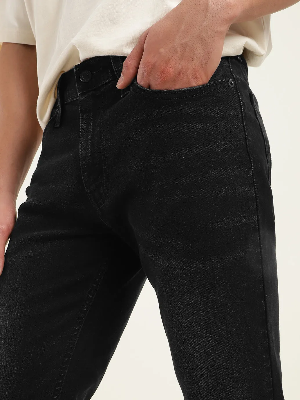 Men's 511 Black Slim Fit Mid Rise Jeans