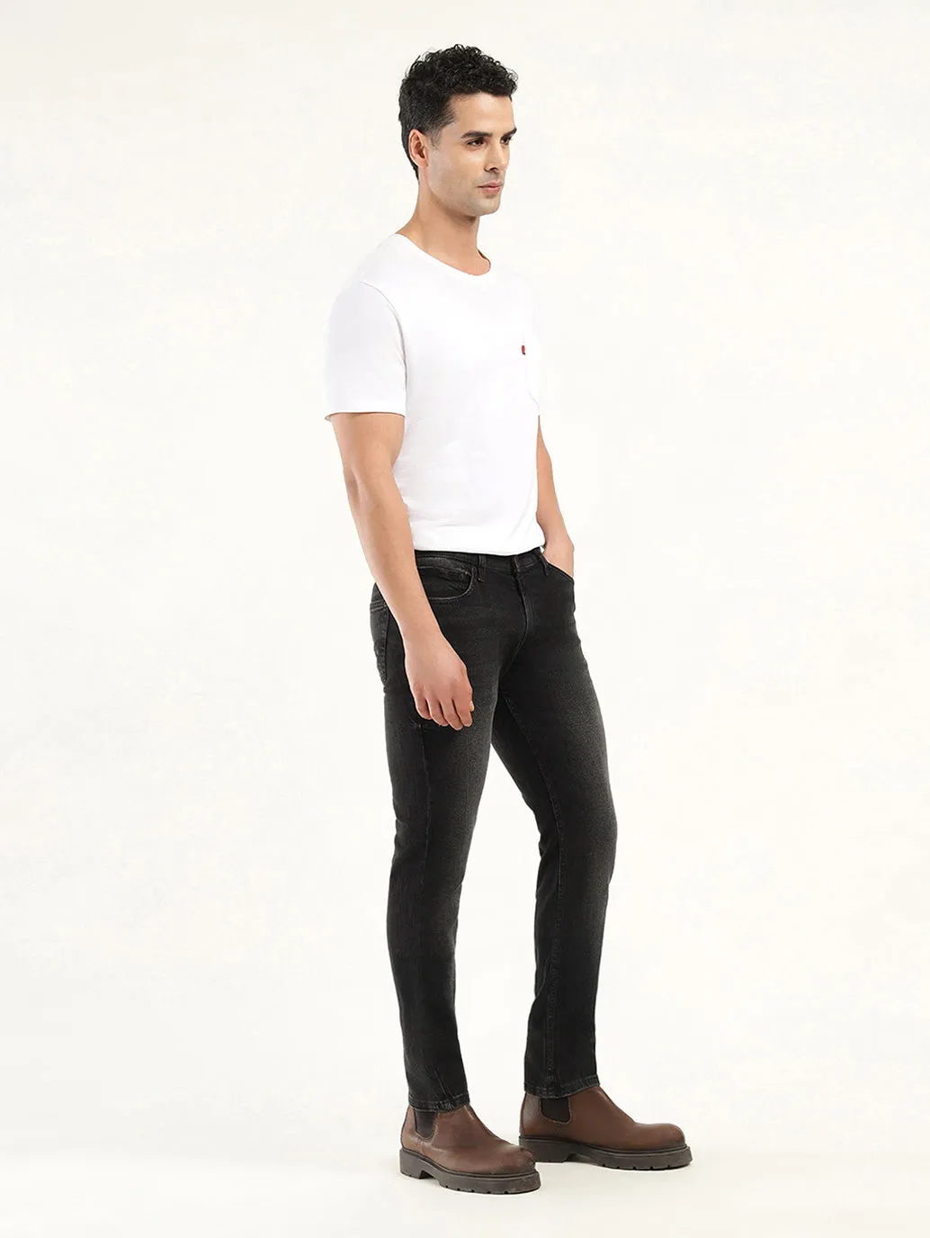 Men's 511 Black Slim Fit Mid Rise Jeans