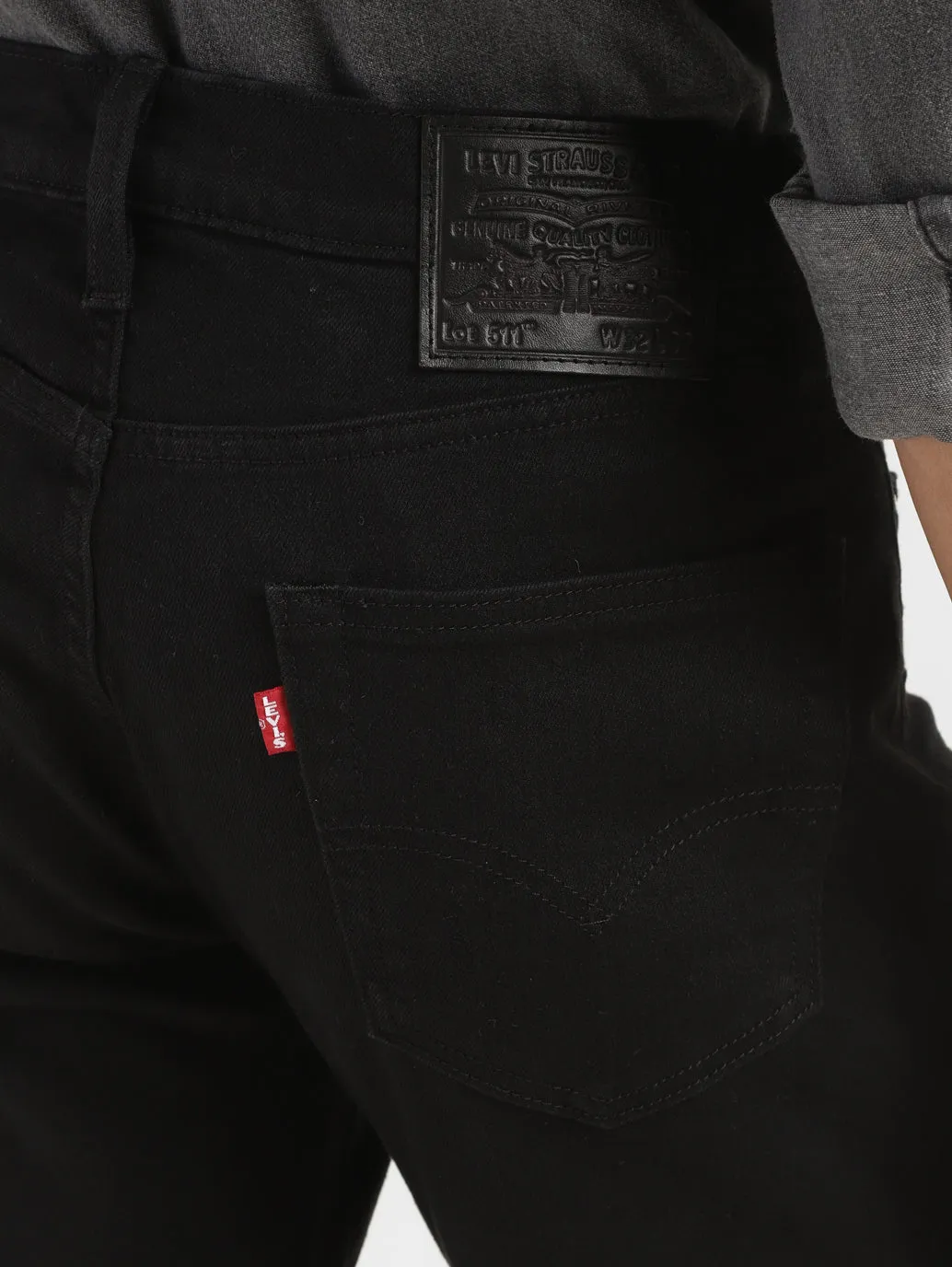 Men's 511 Black Slim Fit Mid Rise Jeans