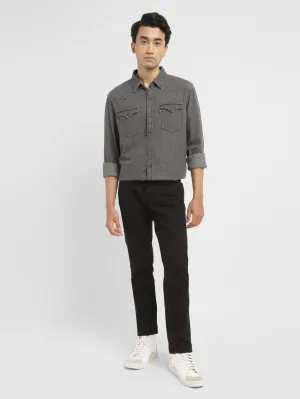 Men's 511 Black Slim Fit Mid Rise Jeans