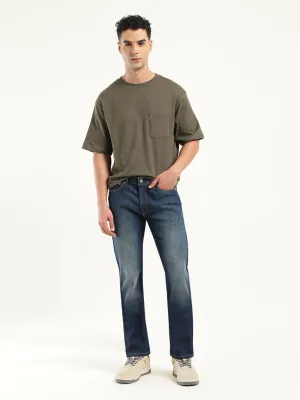 Men's 511 Blue Slim Fit Mid Rise Jeans