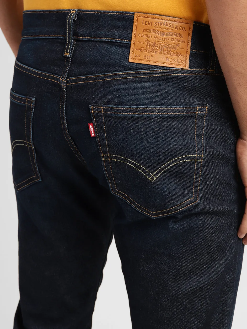 Men's 511 Blue Slim Fit Mid Rise Jeans