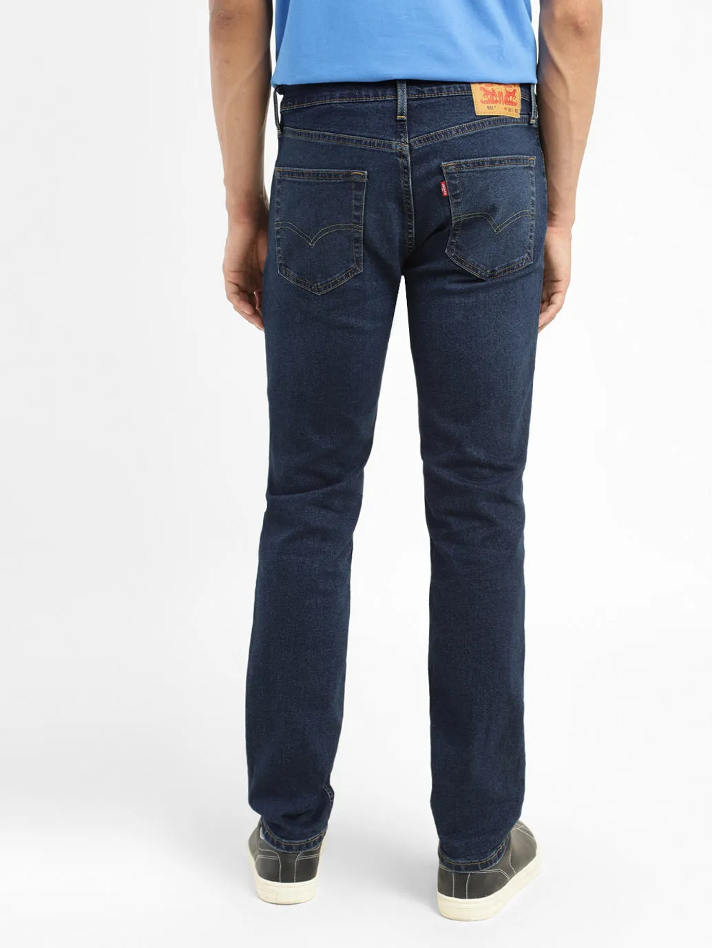 Men's 511 Blue Slim Fit Mid Rise Jeans