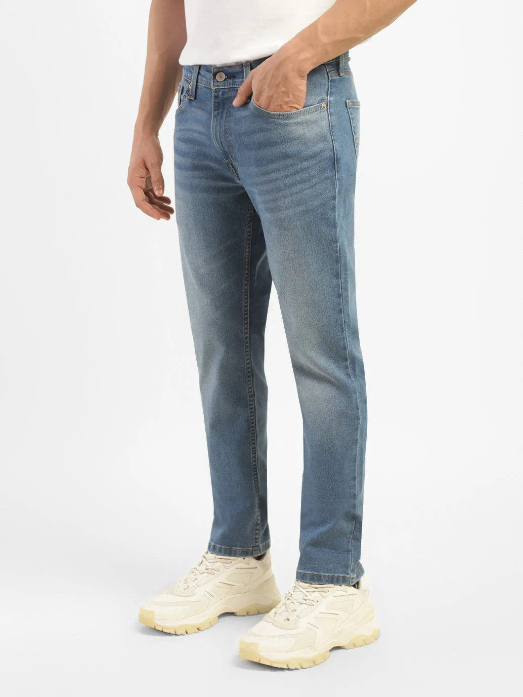Men's 511 Blue Slim Fit Mid Rise Jeans