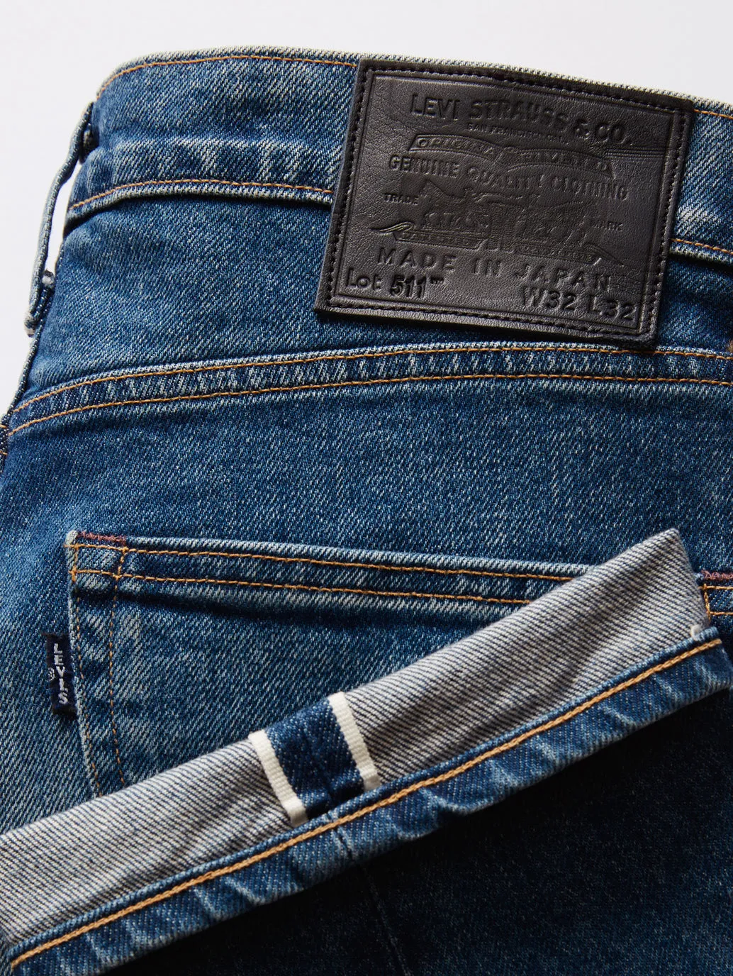 Men's 511 Blue Slim Fit Mid Rise Jeans