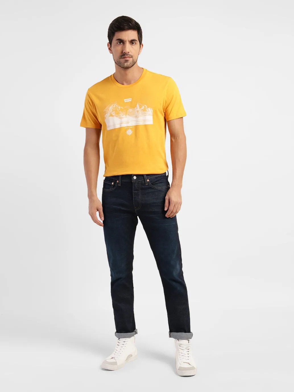 Men's 511 Blue Slim Fit Mid Rise Jeans