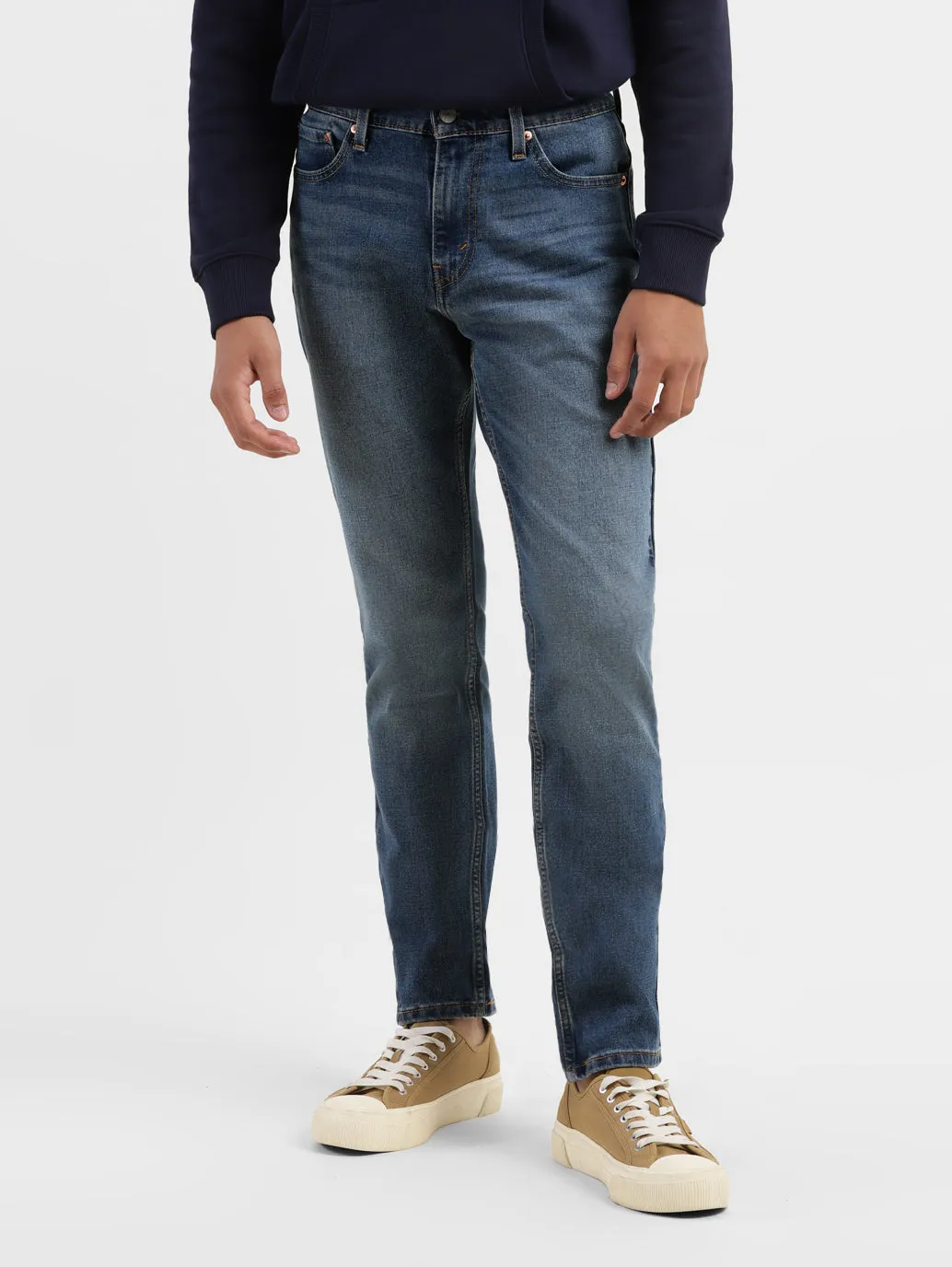 Men's 511 Blue Slim Fit Mid Rise Jeans