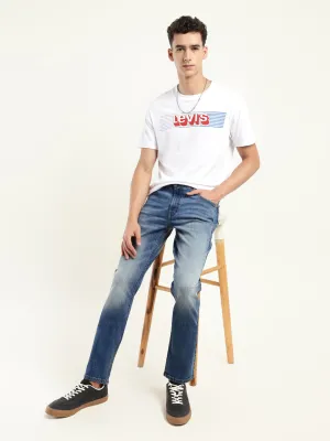 Men's 511 Blue Slim Fit Mid Rise Jeans