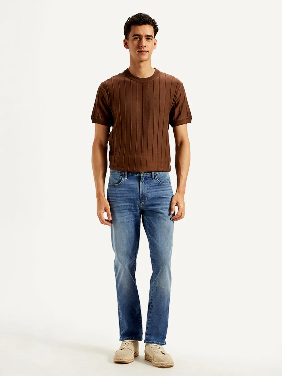 Men's 511 Blue Slim Fit Mid Rise Jeans