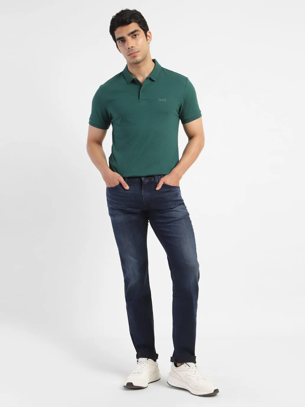 Men's 511 Blue Slim Fit Mid Rise Jeans
