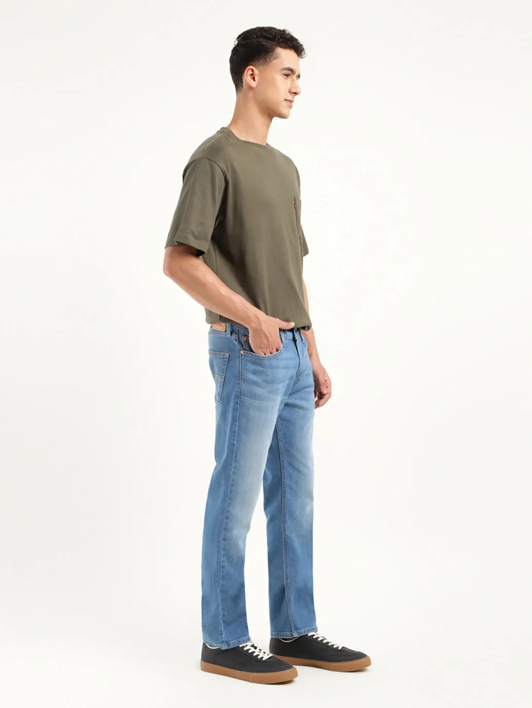 Men's 511 Blue Slim Fit Mid Rise Jeans
