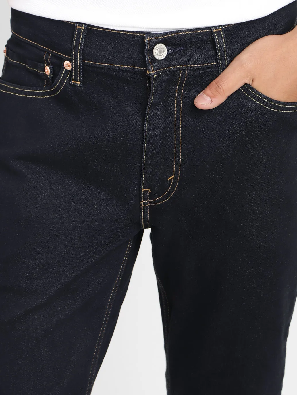 Men's 511 Blue Slim Fit Mid Rise Jeans