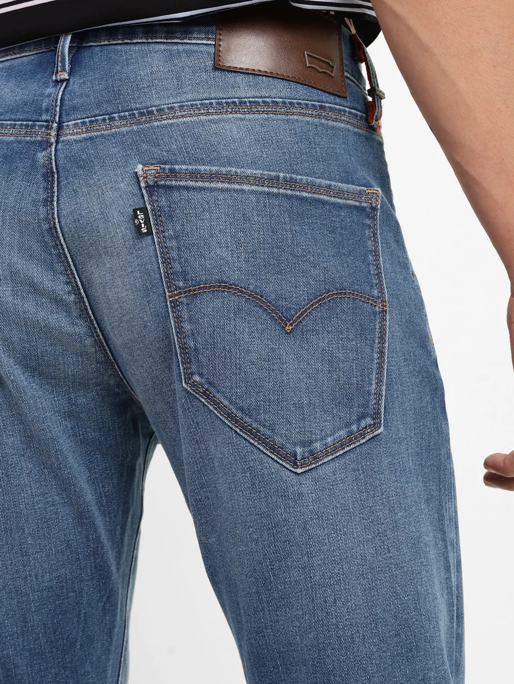 Men's 511 Blue Slim Fit Mid Rise Jeans