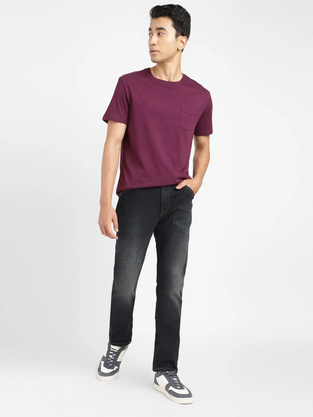 Men's 511 Blue Slim Fit Mid Rise Jeans