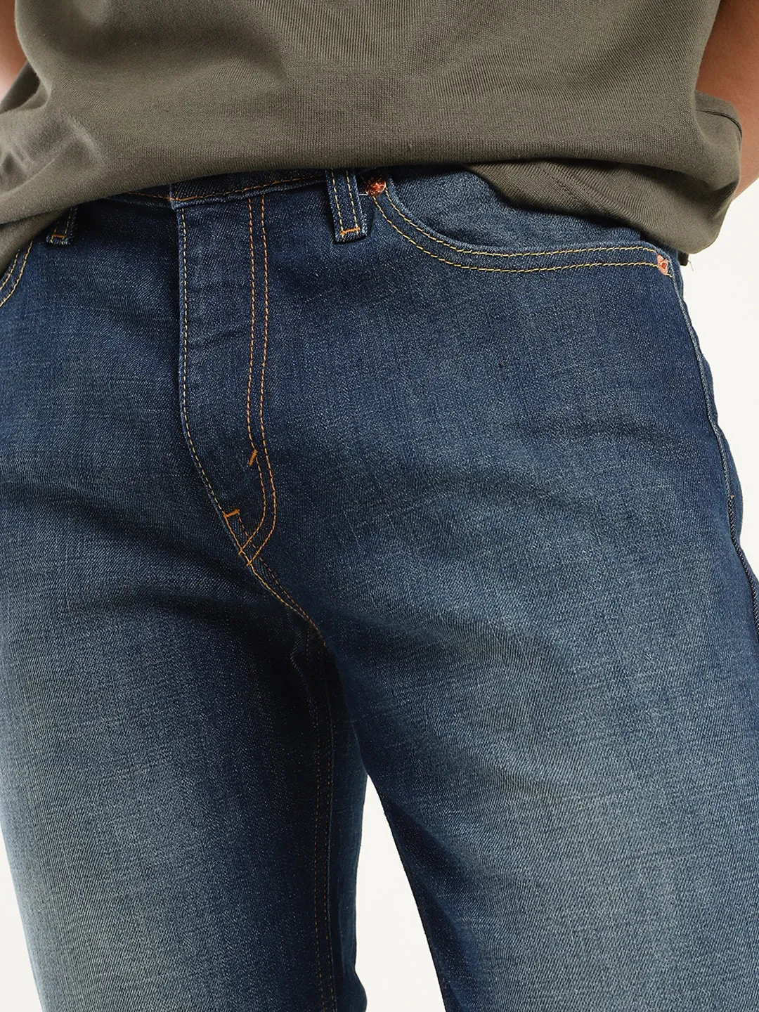 Men's 511 Blue Slim Fit Mid Rise Jeans