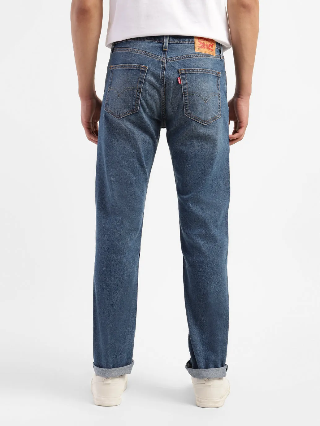 Men's 511 Blue Slim Fit Mid Rise Jeans