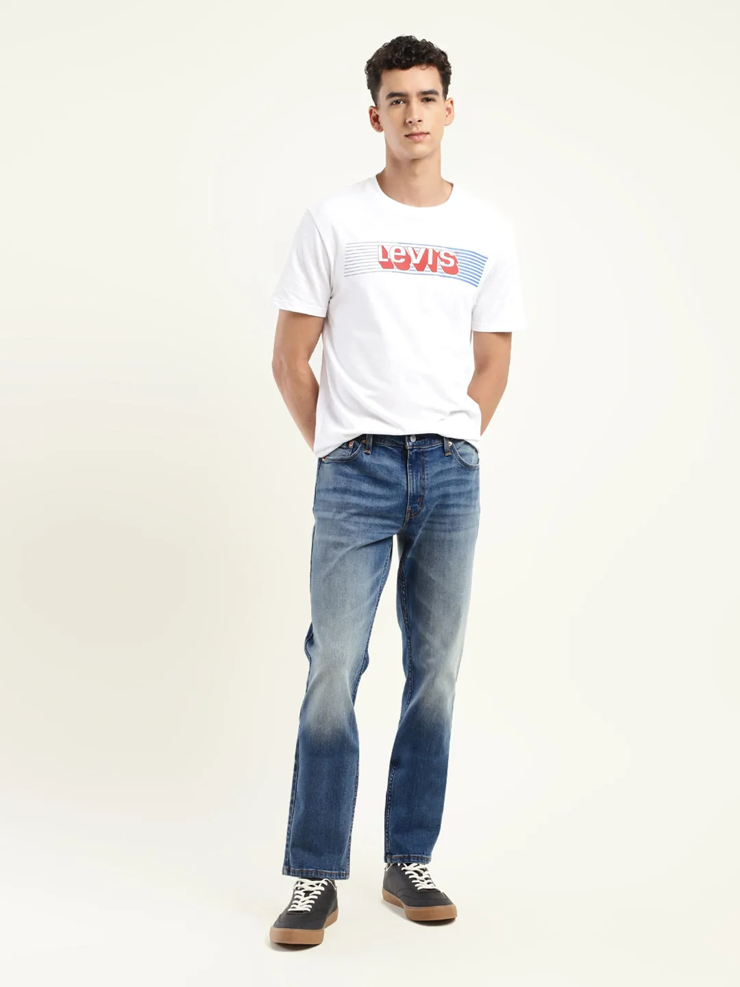 Men's 511 Blue Slim Fit Mid Rise Jeans