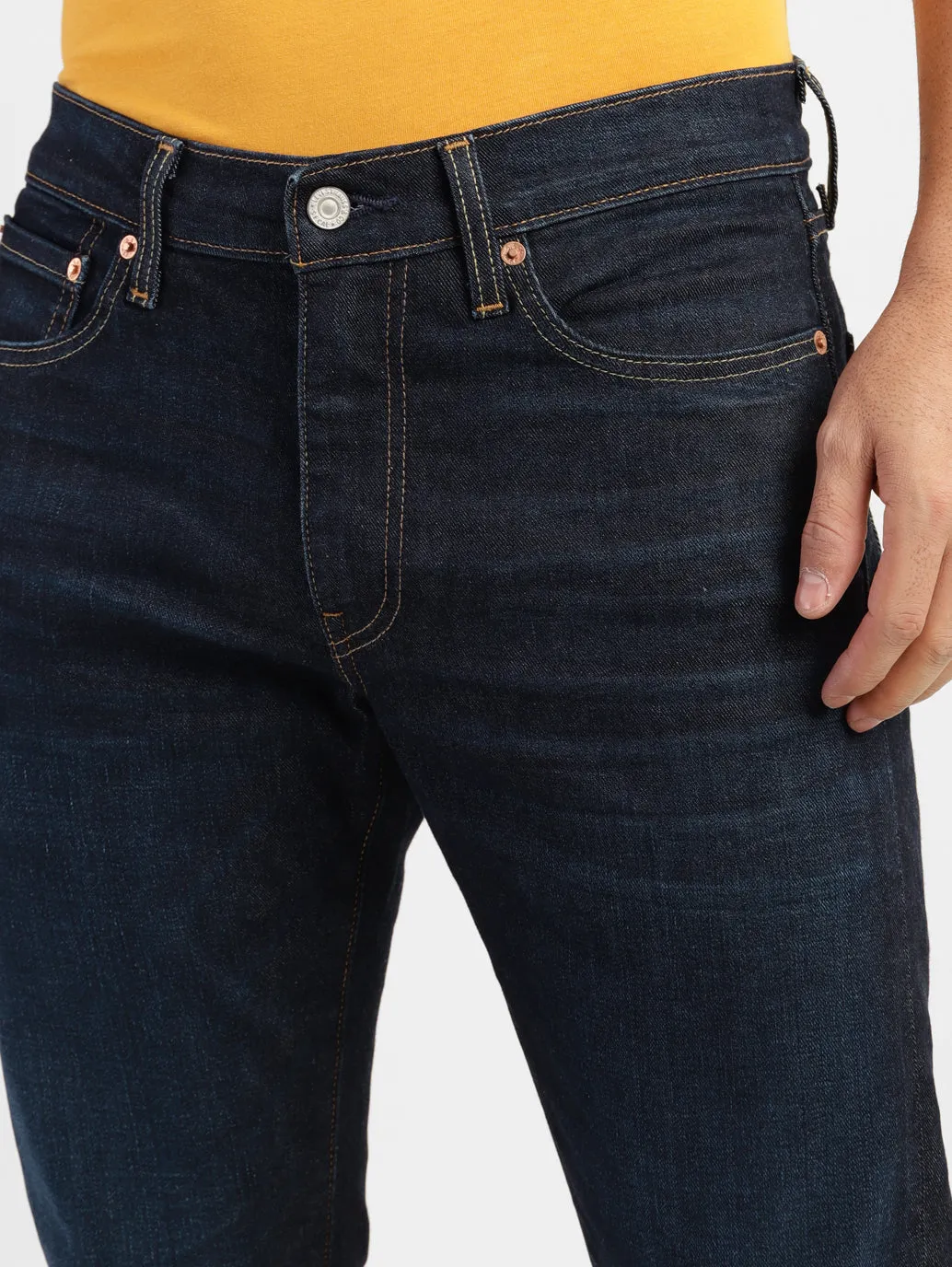 Men's 511 Blue Slim Fit Mid Rise Jeans