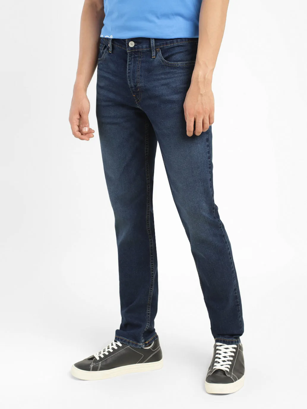 Men's 511 Blue Slim Fit Mid Rise Jeans
