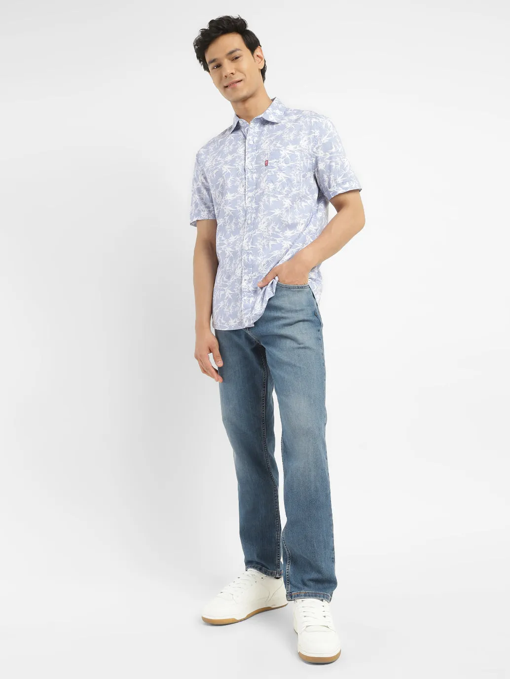 Men's 511 Blue Slim Fit Mid Rise Jeans