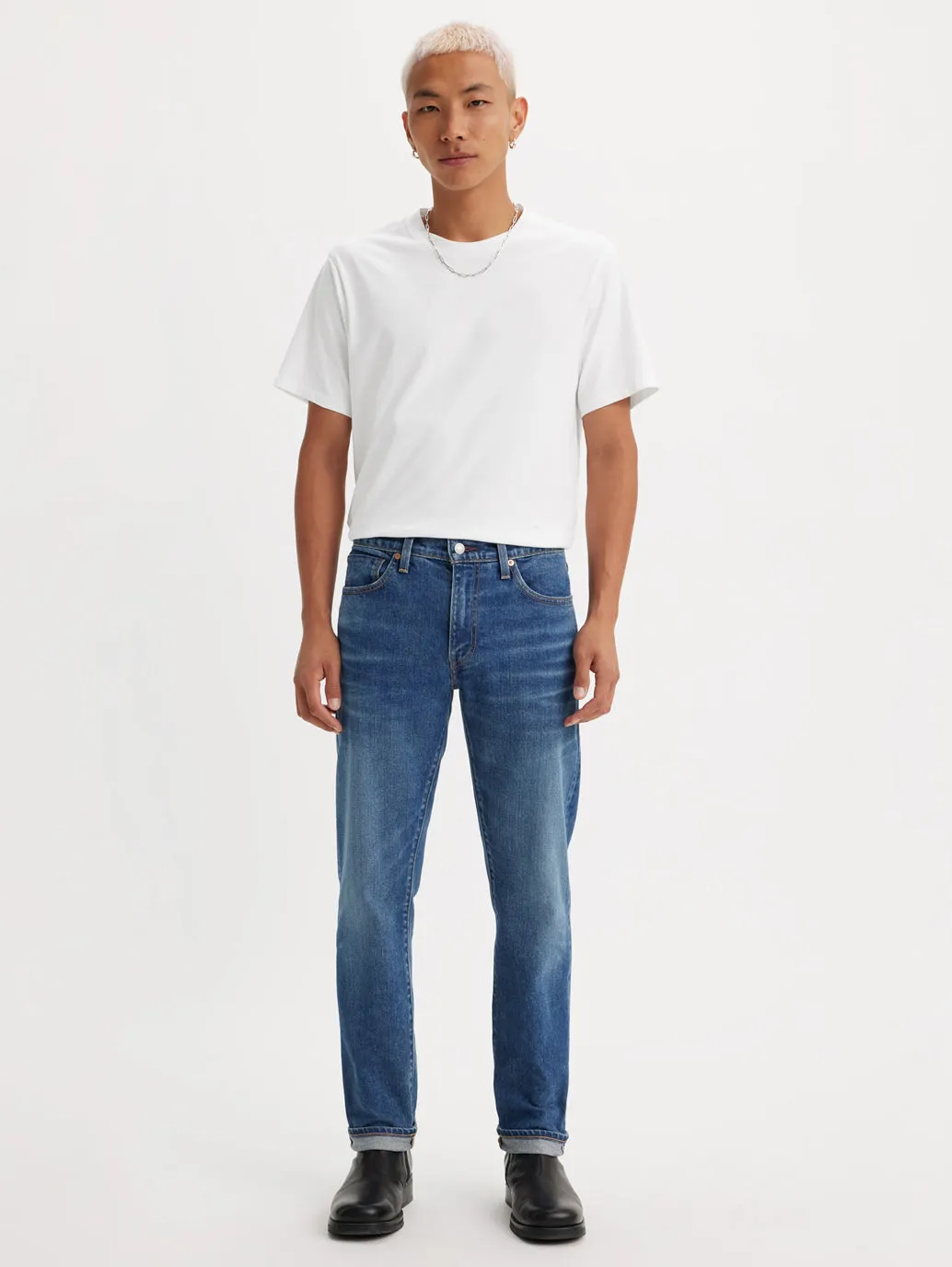Men's 511 Blue Slim Fit Mid Rise Jeans