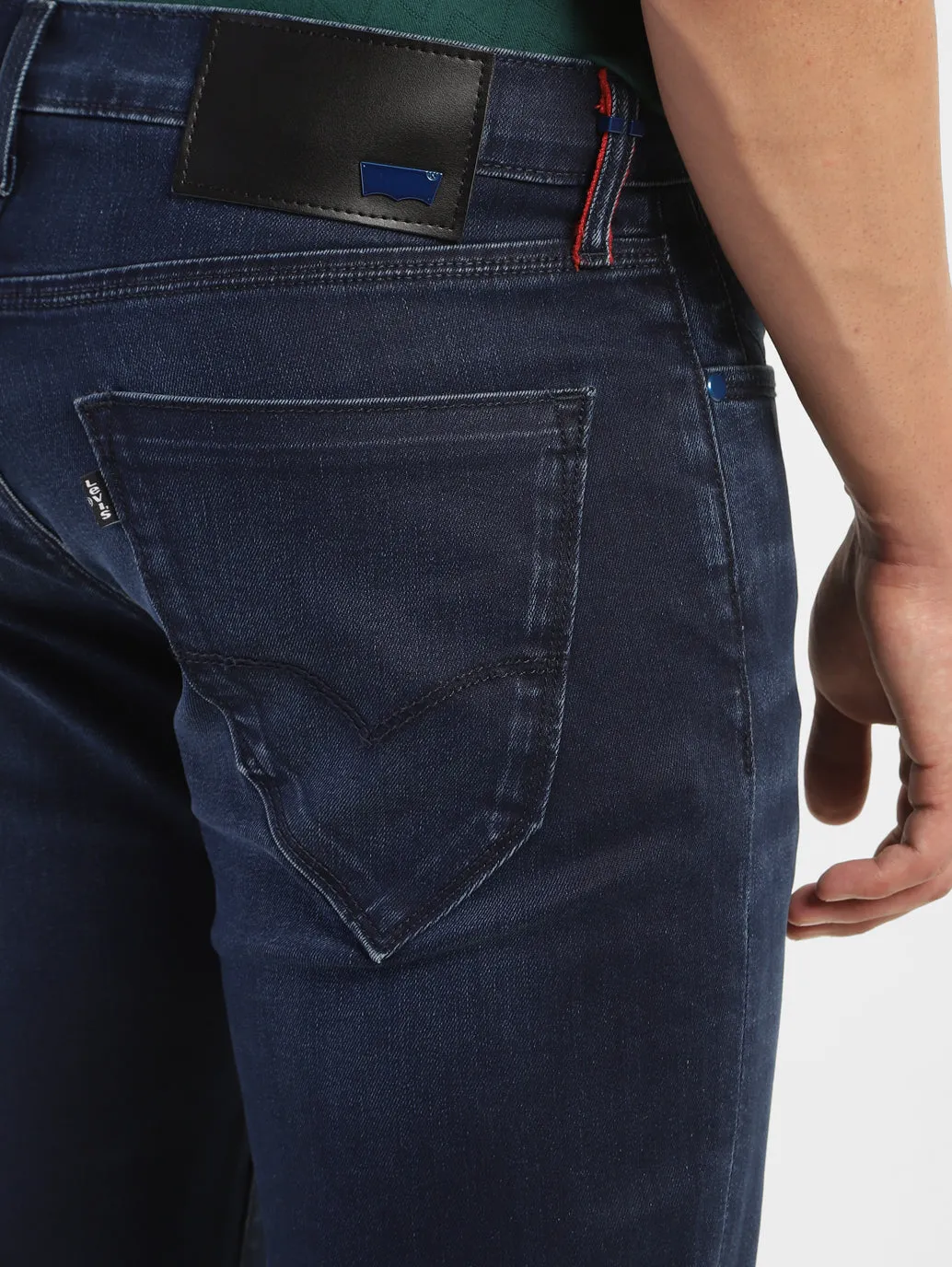 Men's 511 Blue Slim Fit Mid Rise Jeans