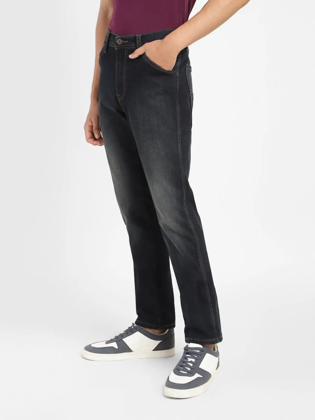 Men's 511 Blue Slim Fit Mid Rise Jeans