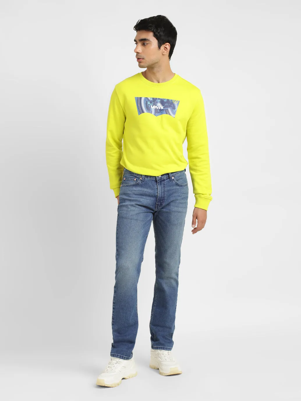 Men's 511 Blue Slim Fit Mid Rise Jeans