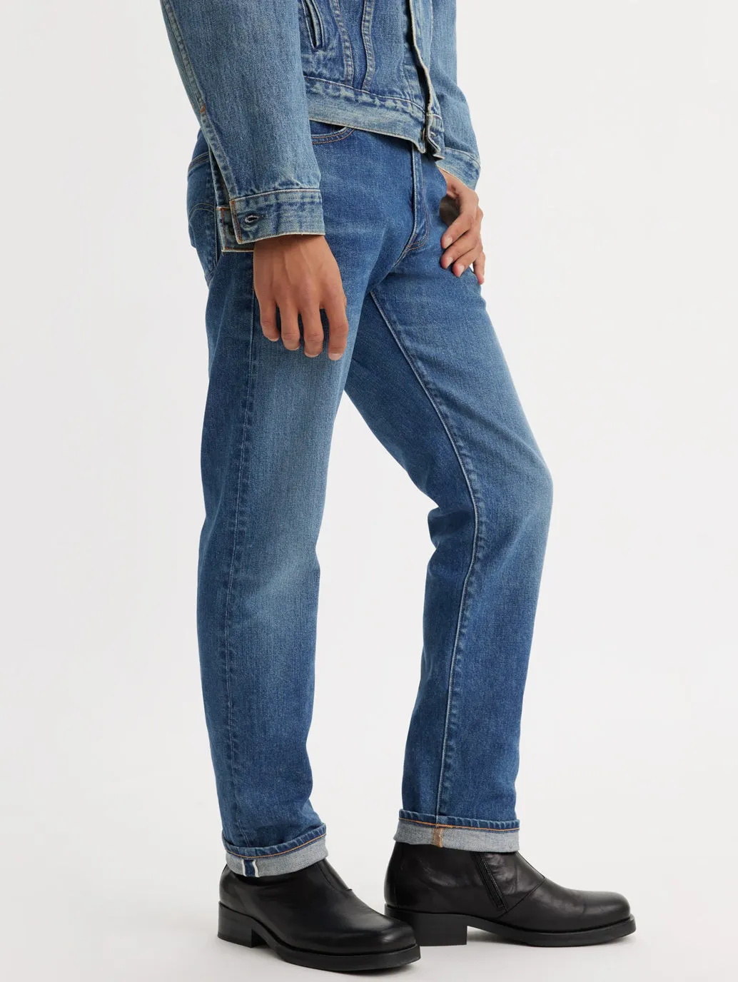 Men's 511 Blue Slim Fit Mid Rise Jeans