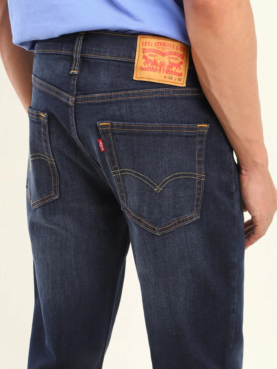 Men's 511 Blue Slim Fit Mid Rise Jeans