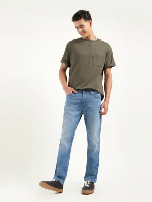 Men's 511 Blue Slim Fit Mid Rise Jeans