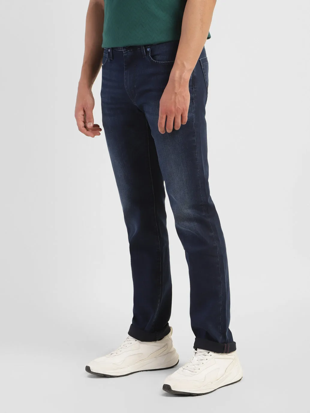 Men's 511 Blue Slim Fit Mid Rise Jeans
