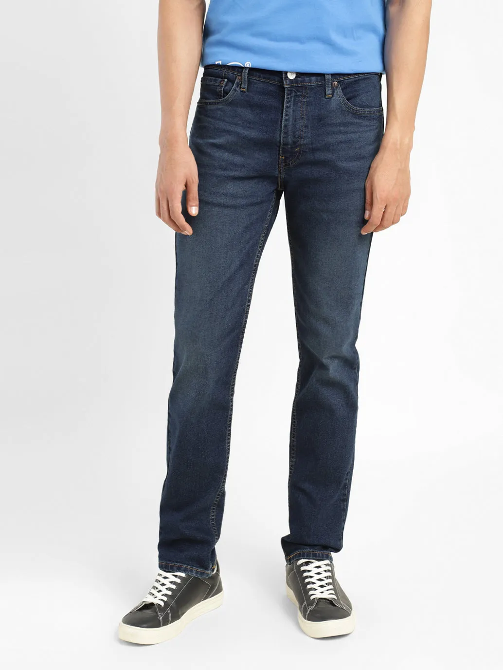Men's 511 Blue Slim Fit Mid Rise Jeans
