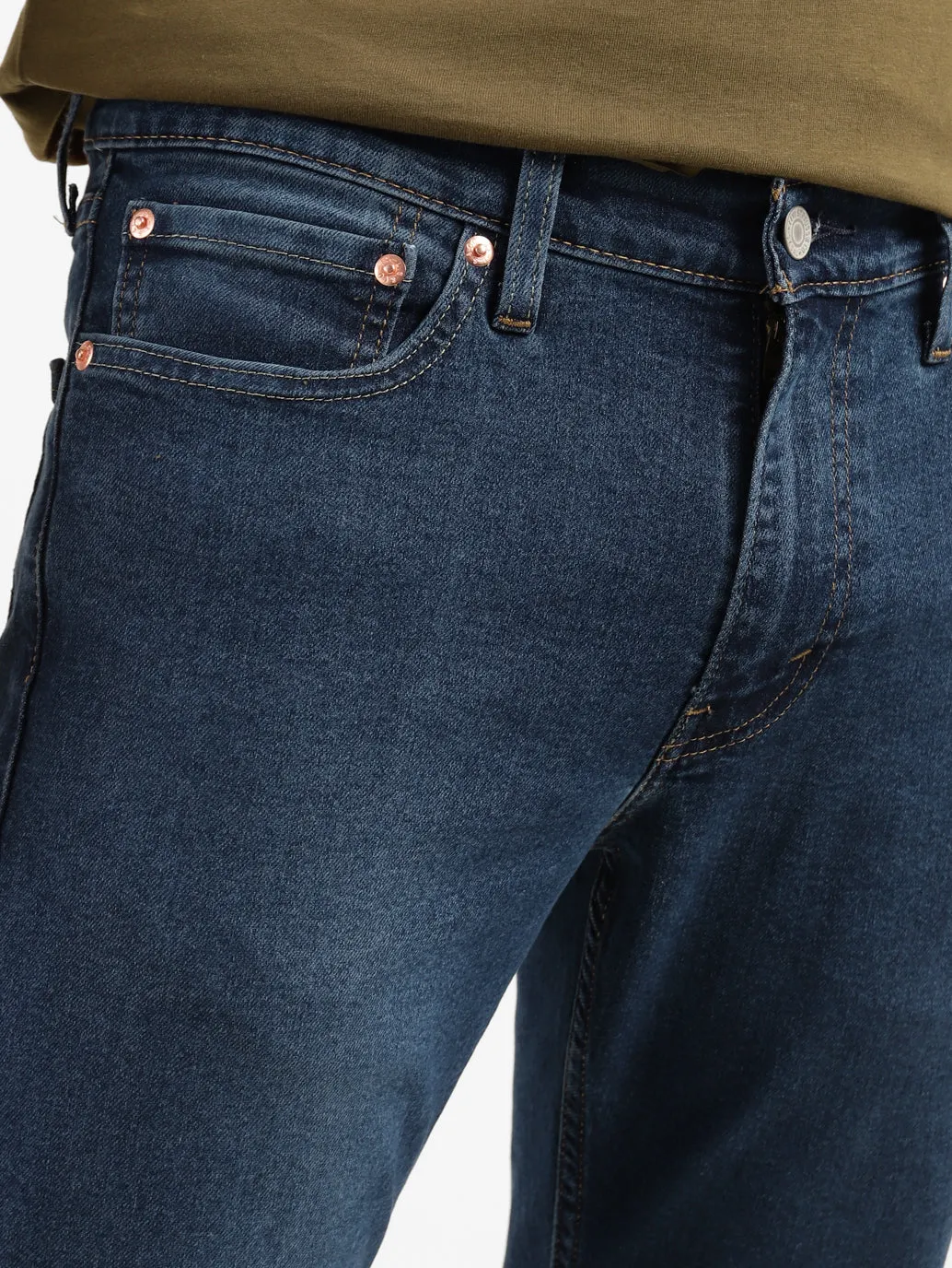 Men's 511 Blue Slim Fit Mid Rise Jeans