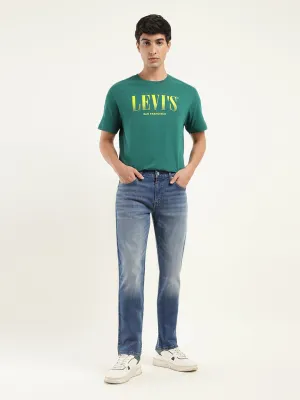 Men's 511 Blue Slim Fit Mid Rise Jeans