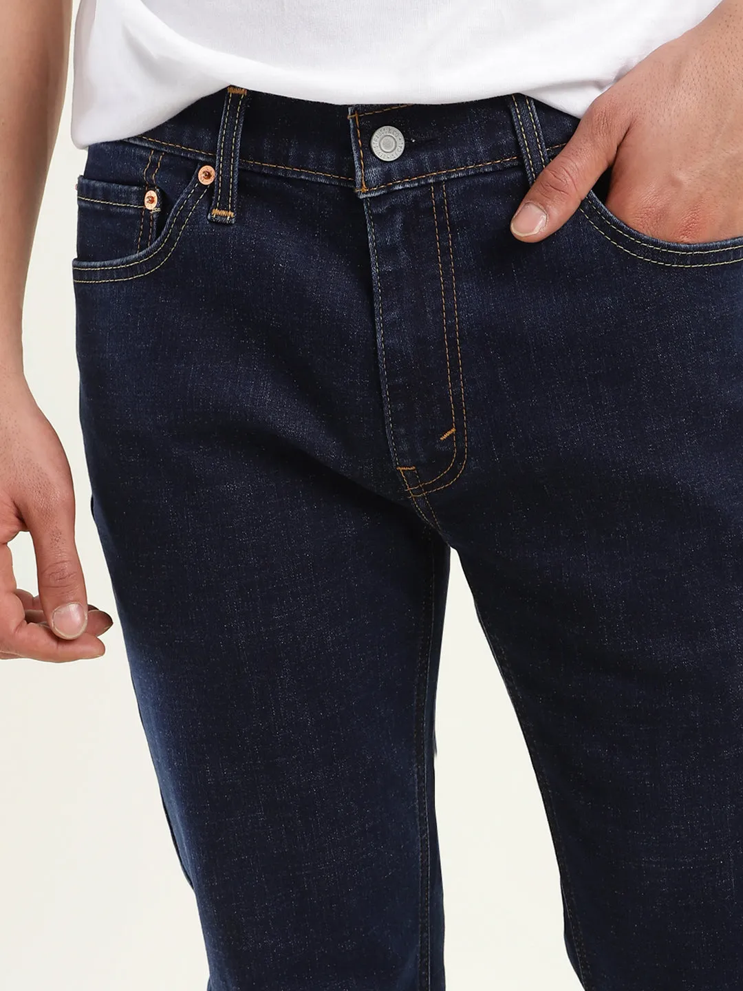 Men's 511 Blue Slim Fit Mid Rise Jeans