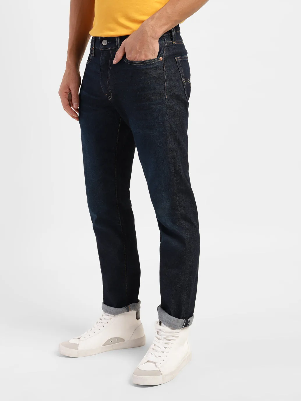 Men's 511 Blue Slim Fit Mid Rise Jeans