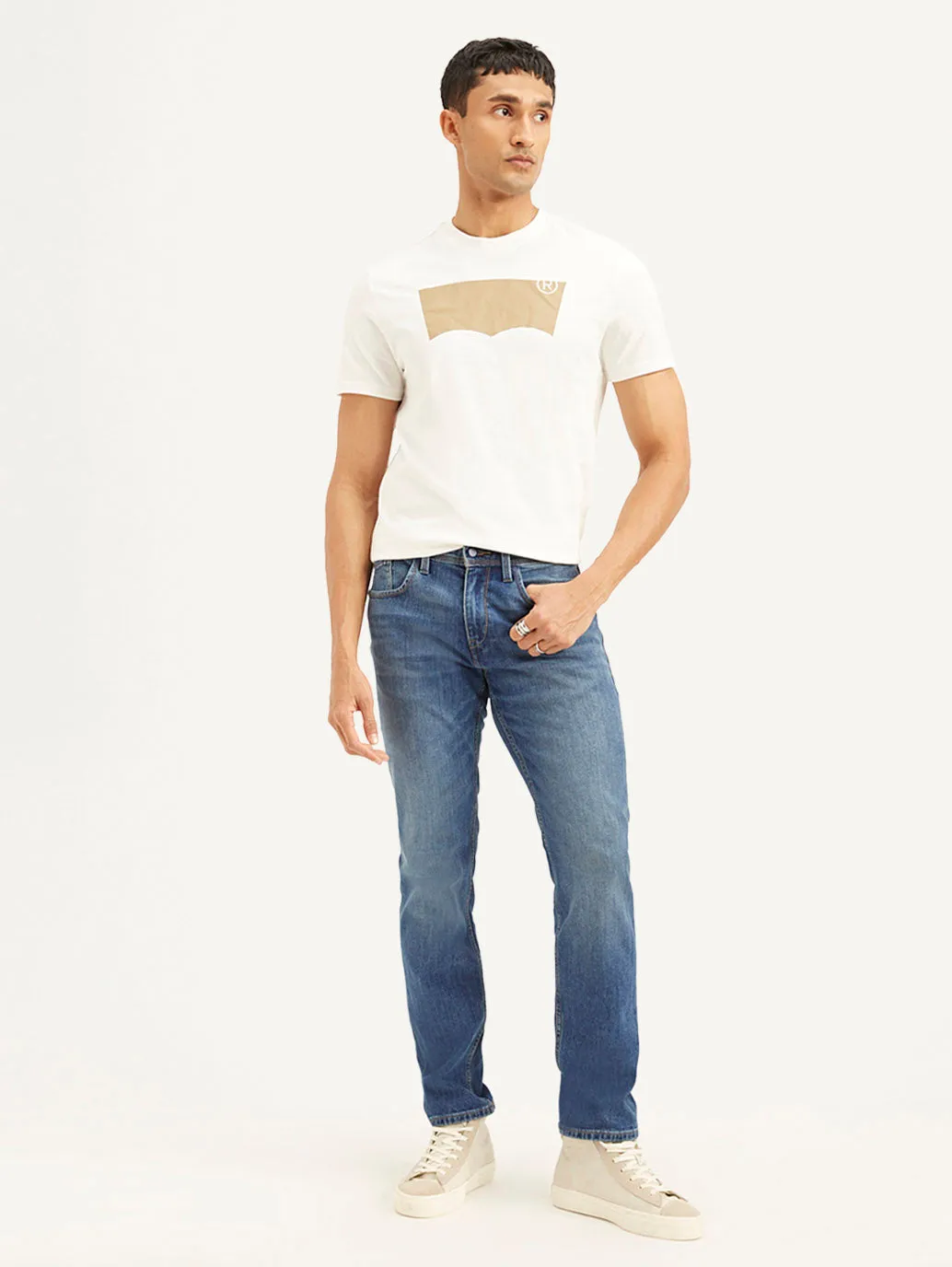 Men's 511 Blue Slim Fit Mid Rise Jeans
