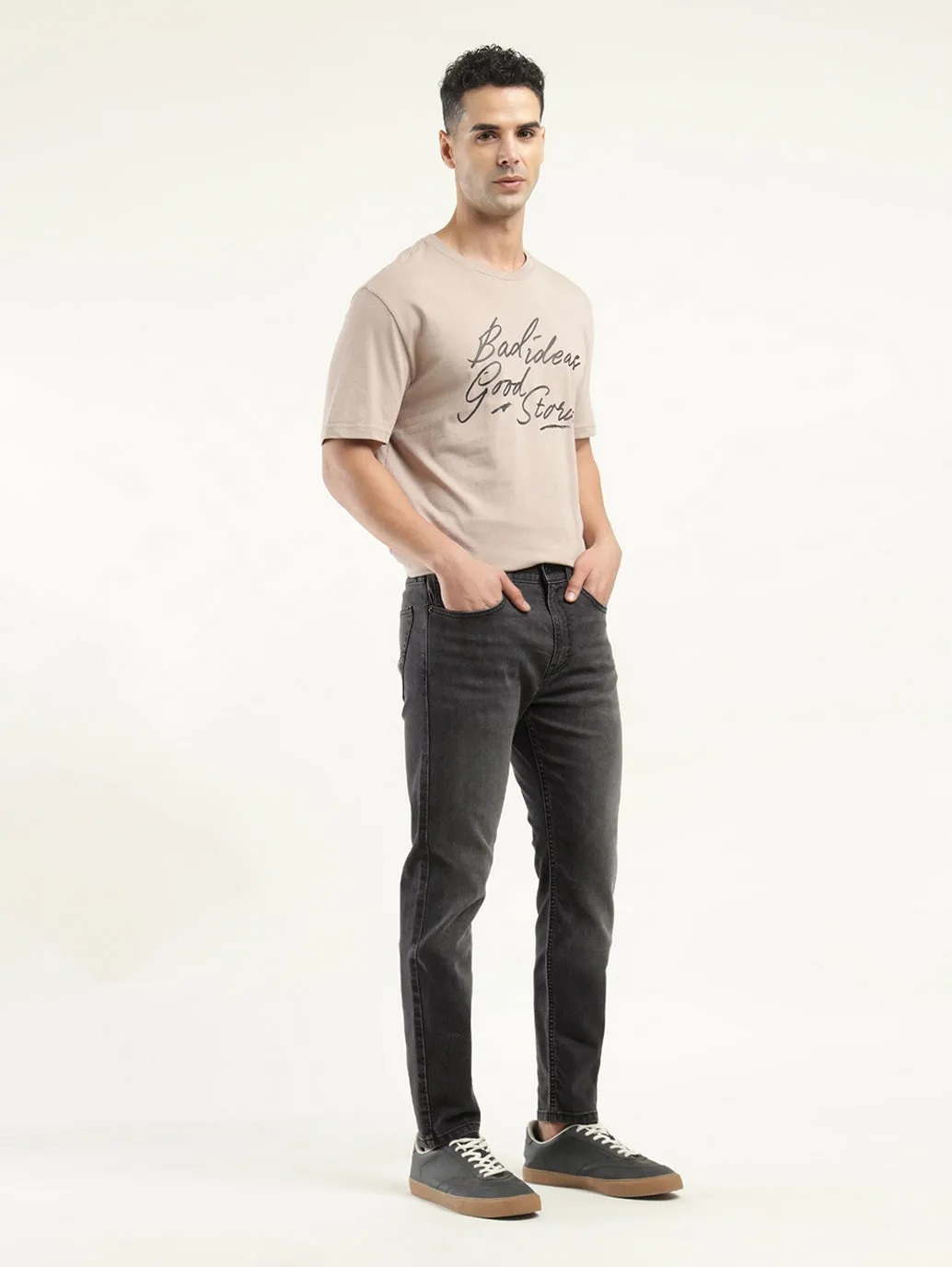 Men's 511 Charcoal Grey Slim Fit Mid Rise Jeans