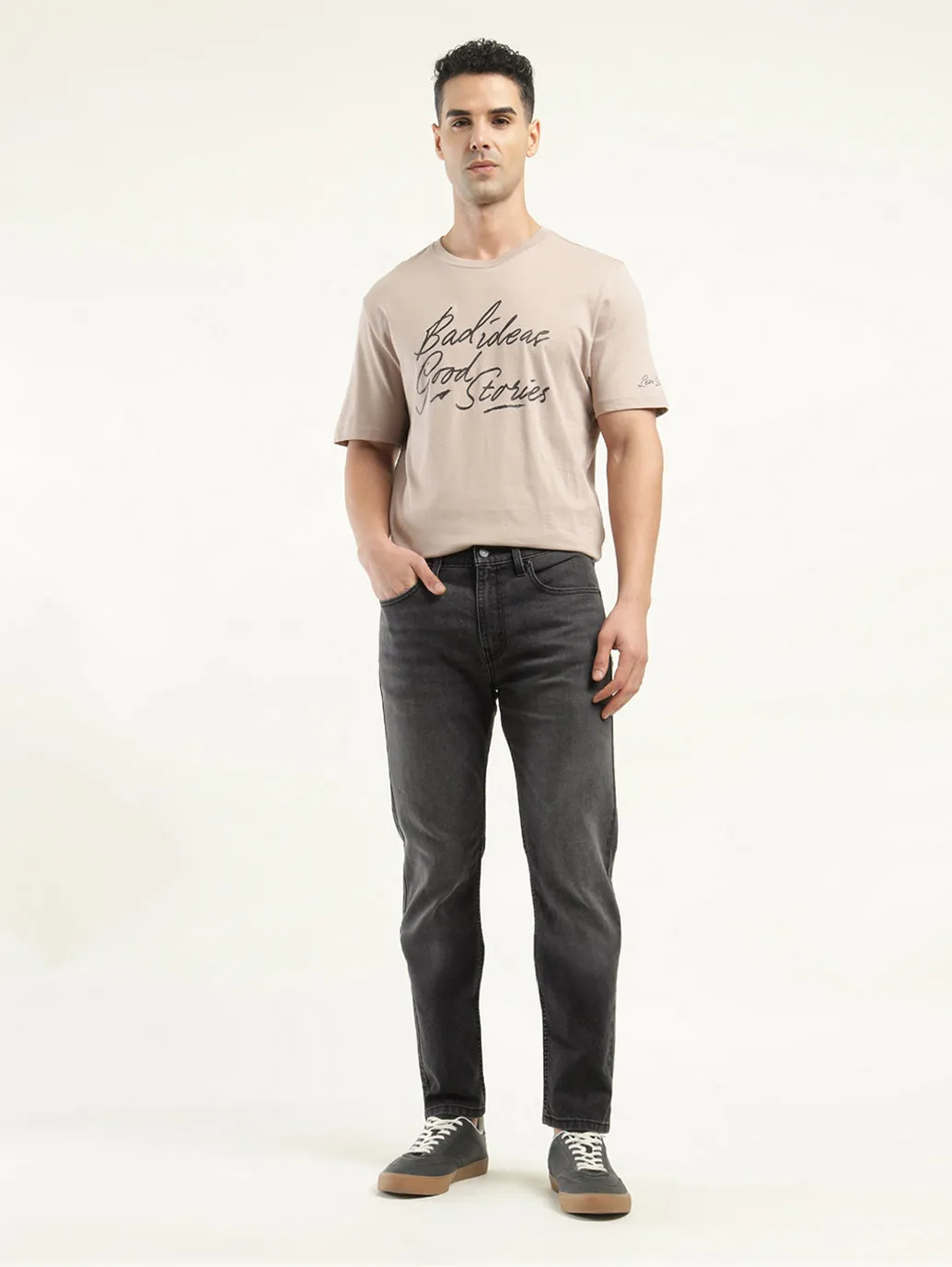 Men's 511 Charcoal Grey Slim Fit Mid Rise Jeans