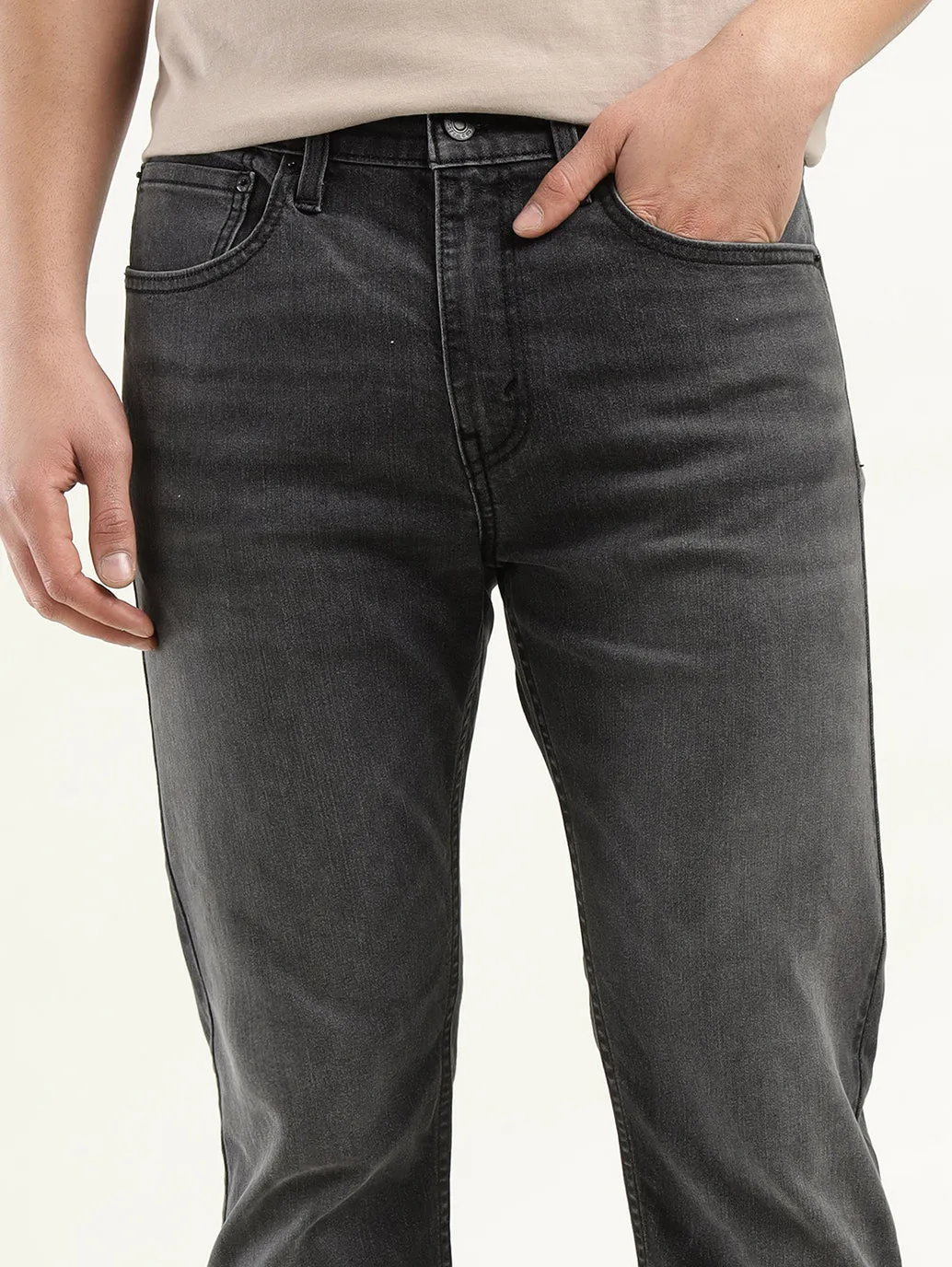Men's 511 Charcoal Grey Slim Fit Mid Rise Jeans