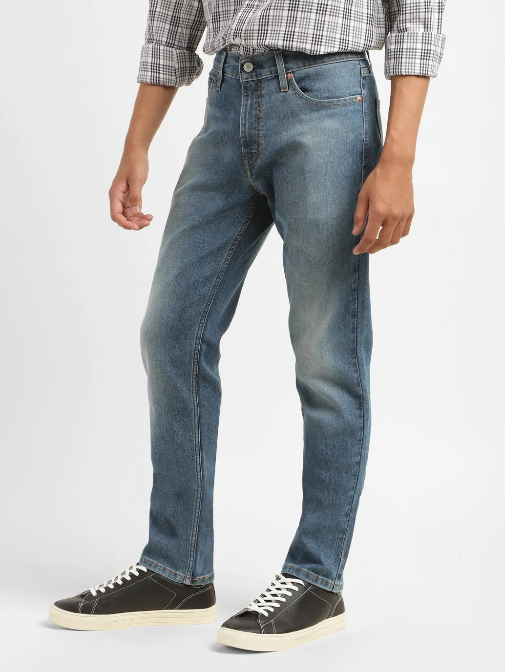 Men's 511 Dark Blue Slim Fit Mid Rise Jeans